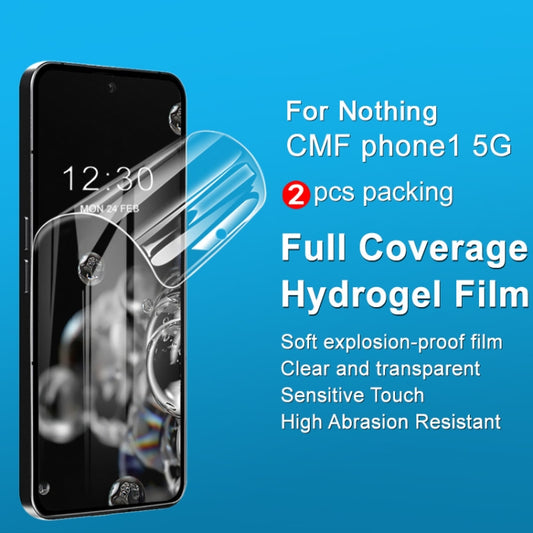 For Nothing CMF Phone 1 5G 2pcs/Set imak Curved Full Screen Hydrogel Film Protector - Nothing Tempered Glass by imak | Online Shopping UK | buy2fix