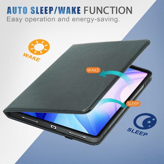 For iPad Air 13 2025 / 2024 Front Stand Smart TPU Leather Tablet Case(Black) by buy2fix