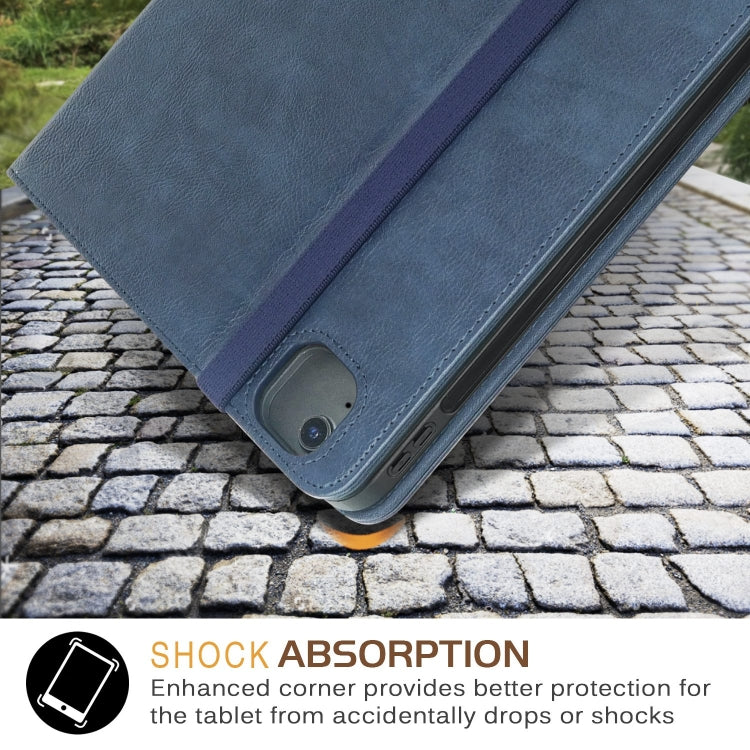 For iPad Air 13 2025 / 2024 Front Stand Smart TPU Leather Tablet Case(Dark Blue) by buy2fix