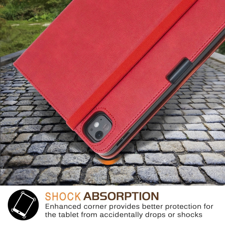 For iPad Pro 11 2025 / 2024 Front Stand Smart TPU Leather Tablet Case(Red) by buy2fix