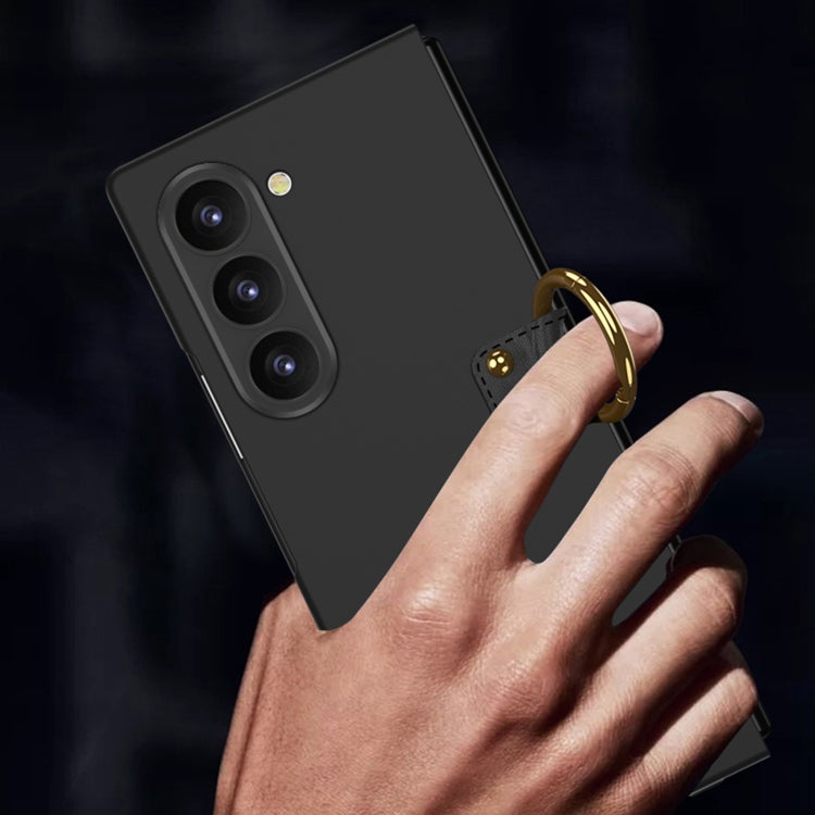 For Samsung Galaxy Z Flip6 / Flip7 FE GKK Accurate Hole Ultra-thin PC Phone Case with Ring Holder(Silver) by GKK