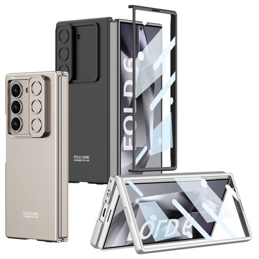 For Samsung Galaxy Z Fold6 GKK Integrated Ultra-thin Sliding Window Phone Case(Silver) by GKK