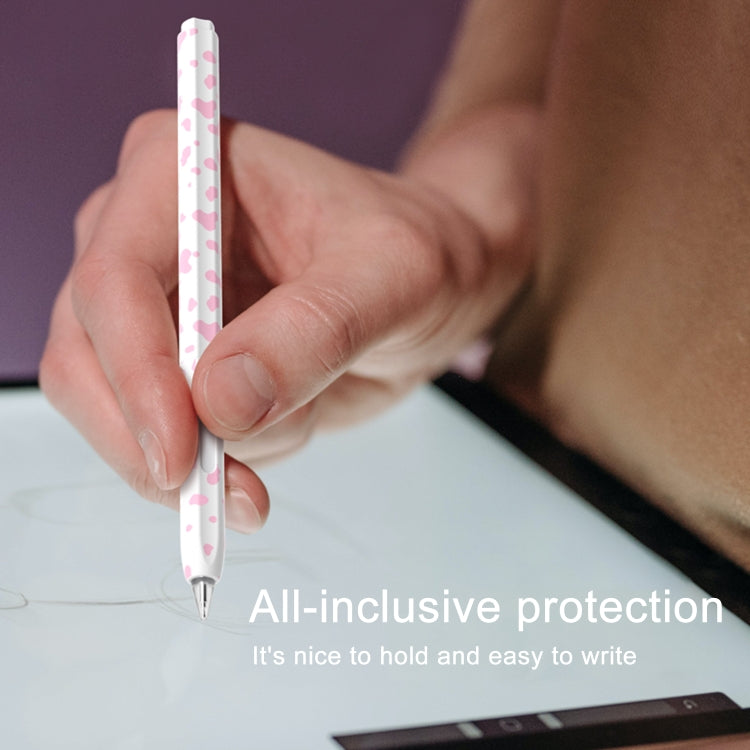 For Huawei M-Pencil 1 / 2 / 3 Cow Pattern Stylus Silicone Protective Cover(Purple) - Pencil Accessories by buy2fix | Online Shopping UK | buy2fix
