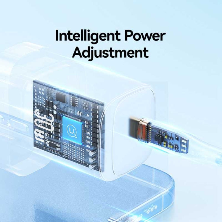 USAMS CC253 30W USB-C / Type-C GaN Fast Charger, UK Plug(Black) - USB Charger by USAMS | Online Shopping UK | buy2fix