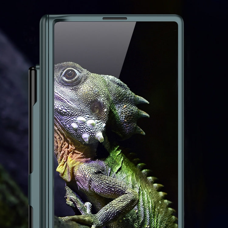 For Samsung Galaxy Z Fold6 GKK Integrated Anti Peep Full Coverage Magnetic Fold Phone Case with Pen Slot, Not Included Pen(Titanium Gray) by GKK