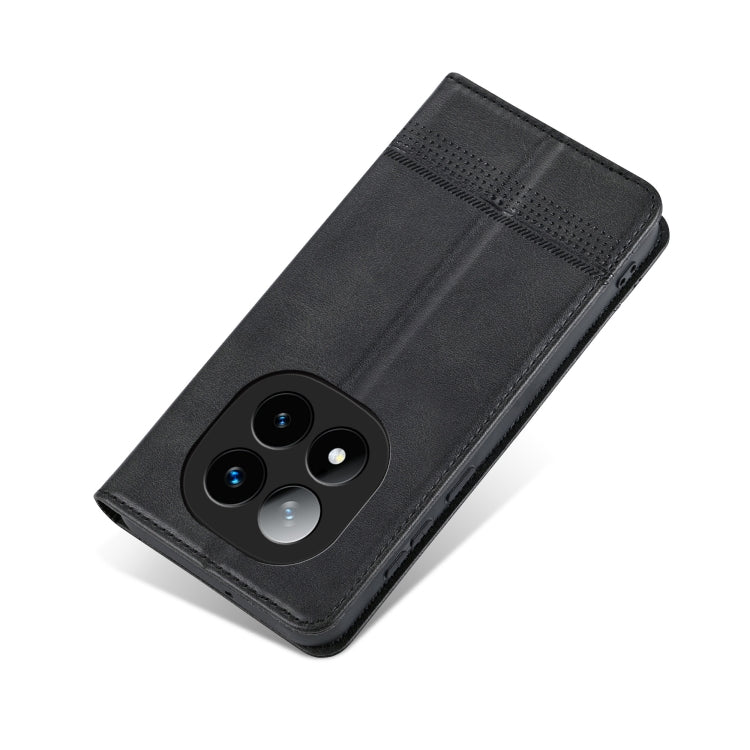 For Redmi Note 14 Pro 5G AZNS Magnetic Calf Texture Flip Leather Phone Case(Black) by AZNS
