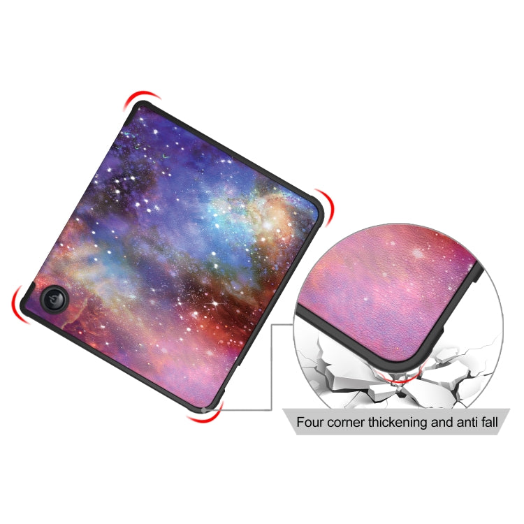 For Kobo Libra Colour 2024 Solid Color Deformation TPU Leather Smart Tablet Case(Milky Way) by buy2fix