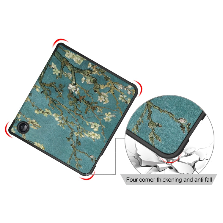 For Kobo Libra Colour 2024 Solid Color Deformation TPU Leather Smart Tablet Case(Apricot) by buy2fix