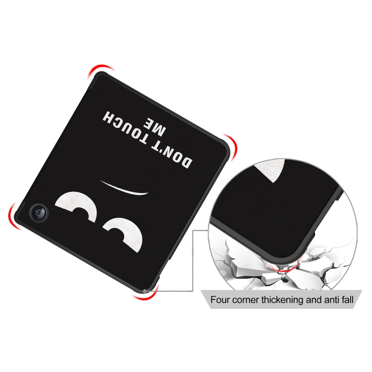 For Kobo Libra Colour 2024 Solid Color Deformation TPU Leather Smart Tablet Case(Big Eyes) by buy2fix