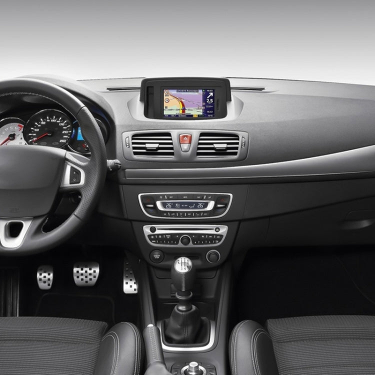 For Renault Clio III MK3 Car Gear Lever Knob Leather Gear Shift Knob(Red) by buy2fix