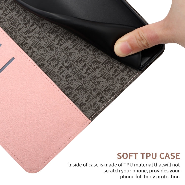 For Samsung Galaxy S25 Ultra 5G Rhombic Grid Texture Leather Phone Case(Pink) by buy2fix