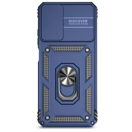 For Motorola Moto G Power 5G 2024 Sliding Camshield Holder Phone Case(Blue) by buy2fix