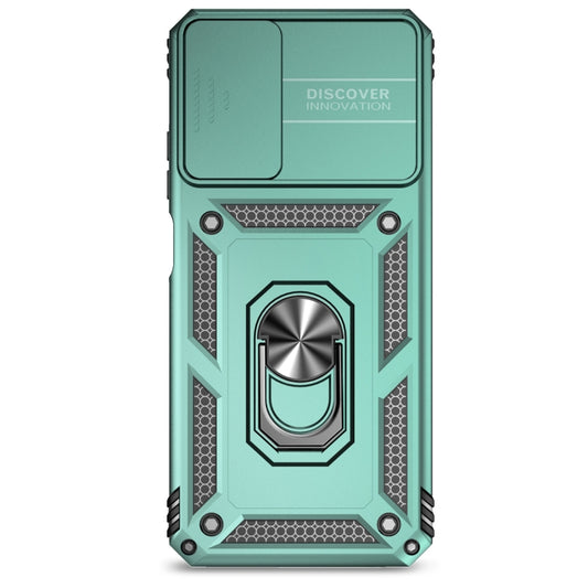 For Motorola Moto G Power 5G 2024 Sliding Camshield Holder Phone Case(Green) by buy2fix
