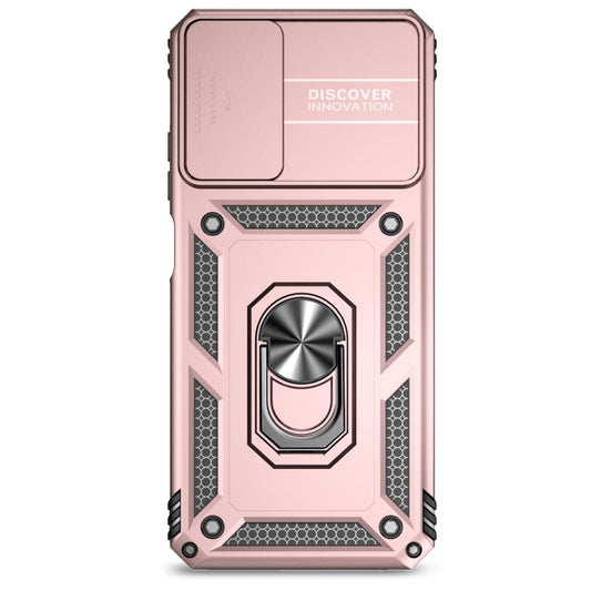 For Motorola Moto G Power 5G 2024 Sliding Camshield Holder Phone Case(Rose Gold) by buy2fix