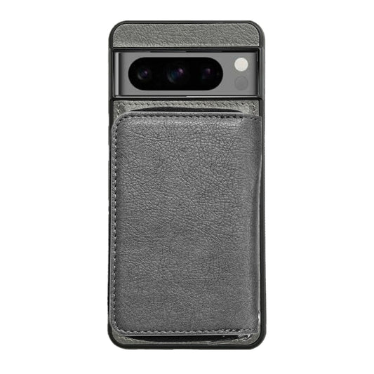For Google Pixel 9 / 9 Pro Solid Color Zipper 11-Card Slots Bag Phone Case with Lanyard(Grey) by buy2fix