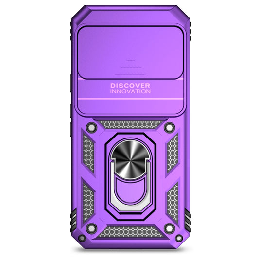 For Google Pixel 9 Sliding Camshield Holder Phone Case(Purple) by buy2fix