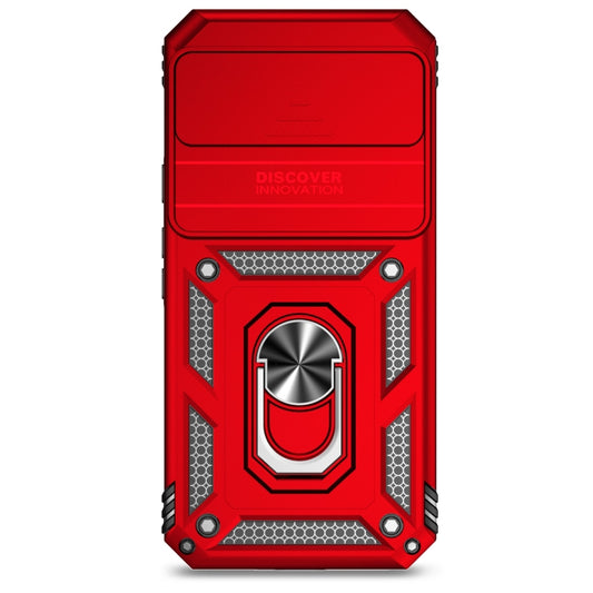 For Google Pixel 9 Pro Sliding Camshield Holder Phone Case(Red) by buy2fix