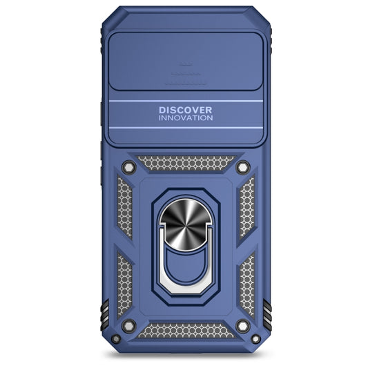 For Google Pixel 9 Pro Sliding Camshield Holder Phone Case(Blue) by buy2fix
