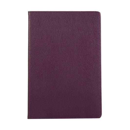 For Samsung Galaxy Tab S7 T870 2020 / Tab S8 Litchi Texture Horizontal Flip 360 Degrees Rotation Leather Case with Holder(Purple) by buy2fix