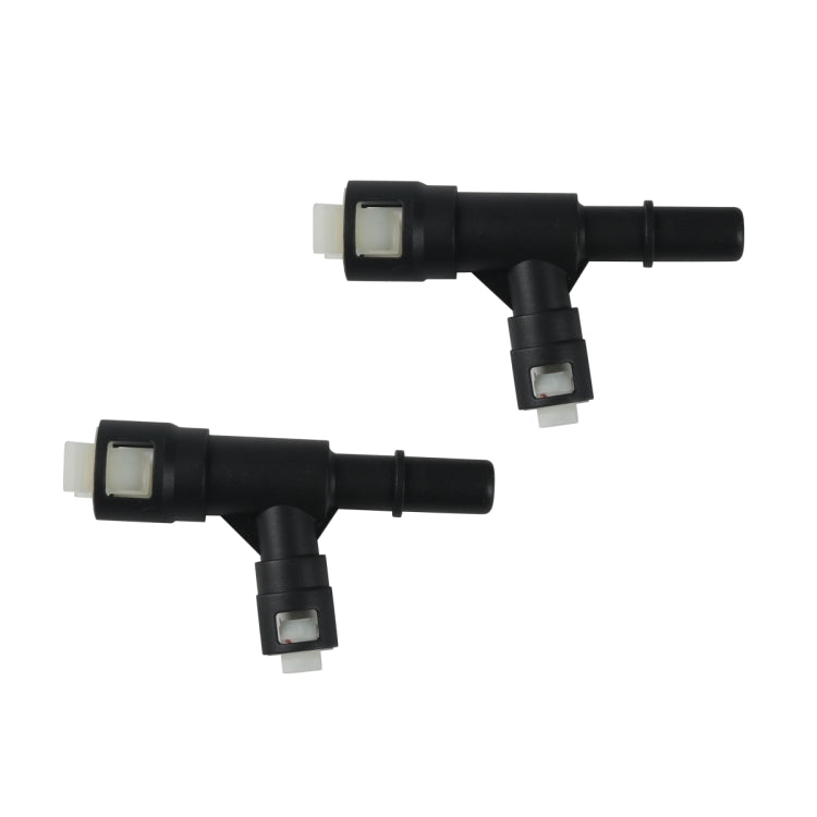 2pcs / Set For Cadillac Car Heater Hose Connector 15055343(Black) by buy2fix