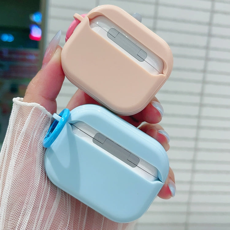 For AirPods 3 3D Dot Bowknot Bluetooth Earphone Protective Case(Blue) by buy2fix