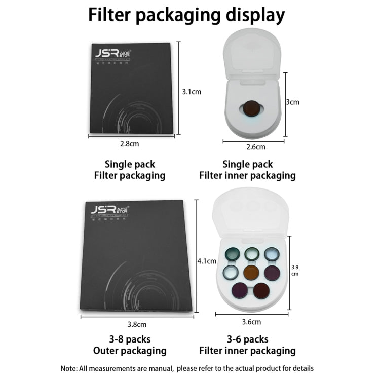 For Insta360 GO 3S JUNESTAR Camera Lens Filter, Filter:ND64 by JSR