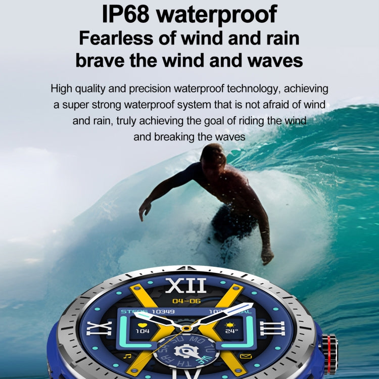 LEMFO HK52 1.43 inch BT5.3 IP68 Sport Smart Watch, Support Bluetooth Call / Message Notification / Heart Rate / Blood Pressure Health Monitor(Red) by LEMFO