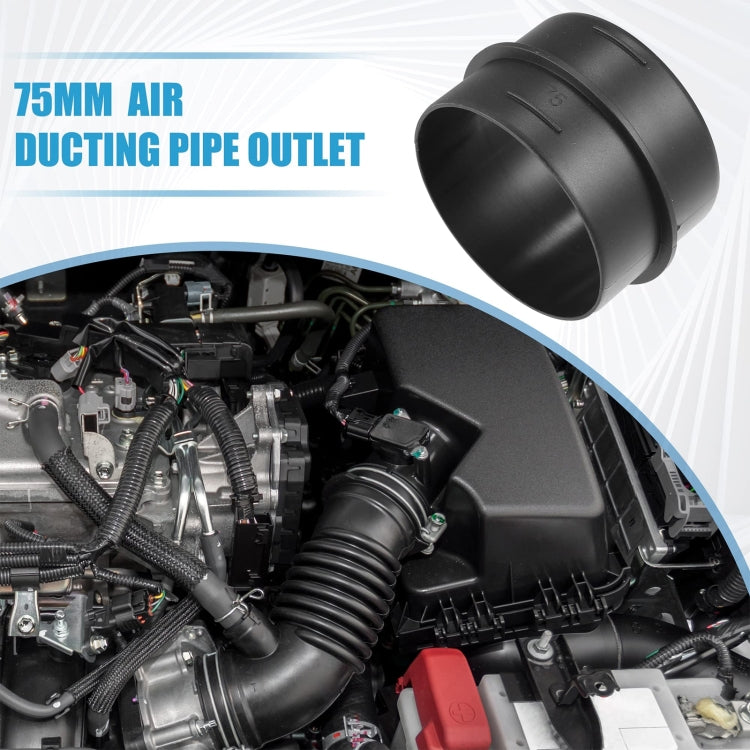 75mm Car Parking Air Ducting Reducer Duct Joiner Connector Pipe by buy2fix