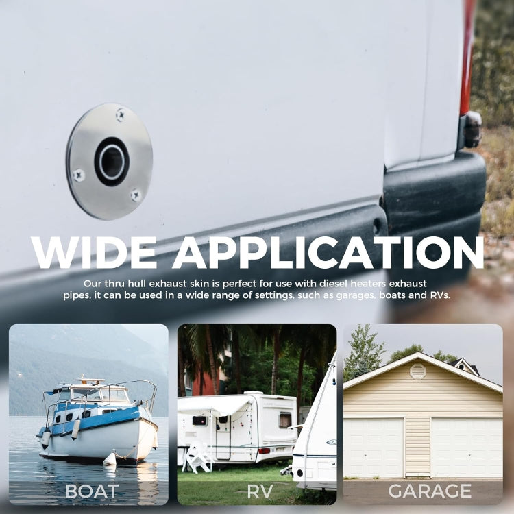 22mm Elbow Marine Parking Heater Stainless Steel Vent by buy2fix