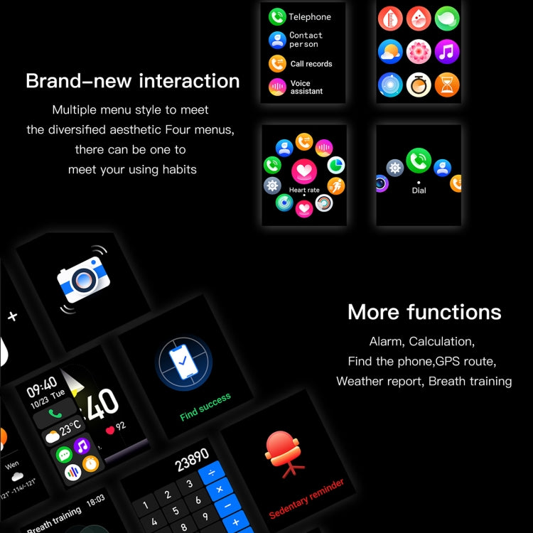 LEMFO K61 Pro 1.96 inch BT5.0 Sport Smart Watch, Support Bluetooth Call / Sleep / Blood Oxygen / Heart Rate / Blood Pressure Health Monitor(Orange) by LEMFO