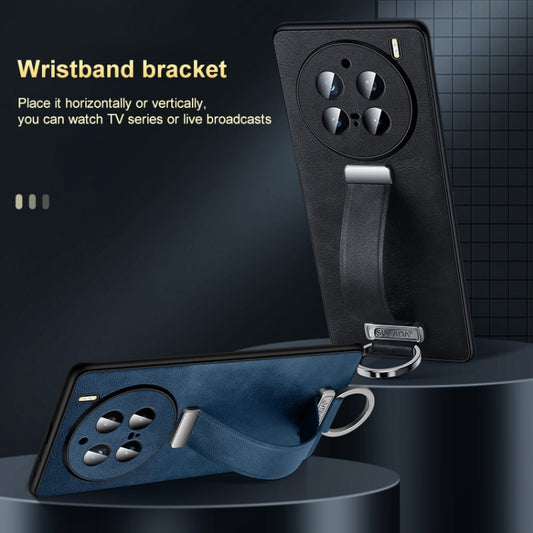 For vivo X100s Pro / X100 Pro SULADA PC + Leather Texture Skin Feel Shockproof Phone Case(Green) by SULADA