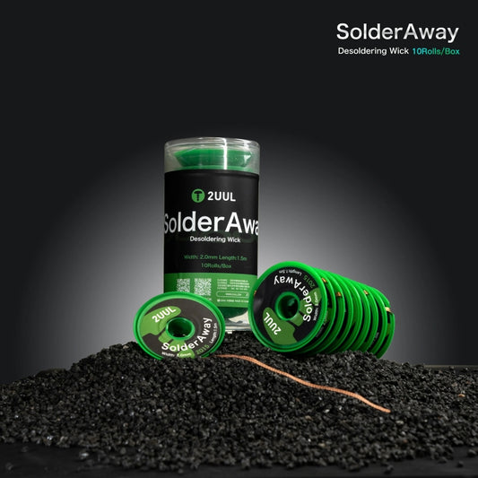 10 in 1 2UUL DW11 SolderAway 2.0mm Desoldering Wick 2015, Length: 1.5m by 2UUL