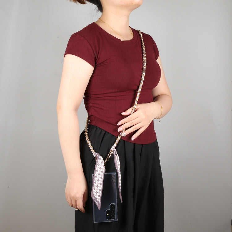 Mobile Phone Anti-lost Silk Scarf Full Coverage Long Lanyard(Rose Red) - Lanyards & Wrist Straps by buy2fix | Online Shopping UK | buy2fix