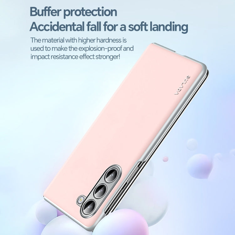 For Samsung Galaxy Z Fold5 SULADA Skin Feel Liquid Leather Shockproof Phone Case(Purple) - Galaxy Z Fold5 Cases by SULADA | Online Shopping UK | buy2fix