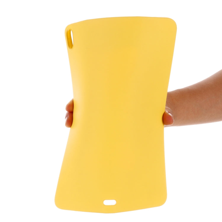 For iPad Air 13 2025 / 2024 Pure Color Liquid Silicone Shockproof Tablet Case(Yellow) by buy2fix