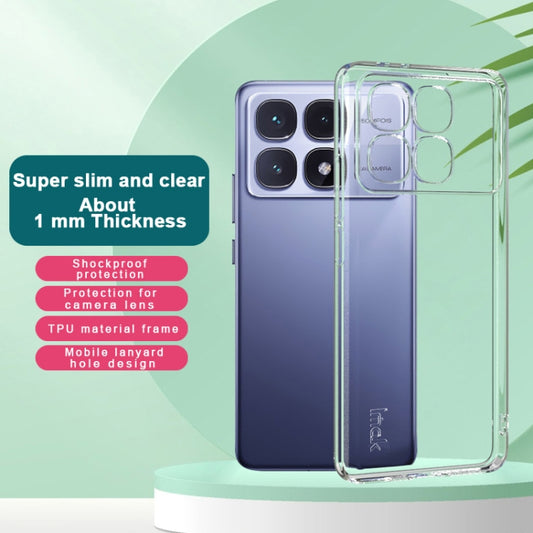 For Redmi K70 Ultra imak UX-5 Series Super Slim Transparent Shockproof TPU Protective Case(Transparent) by imak