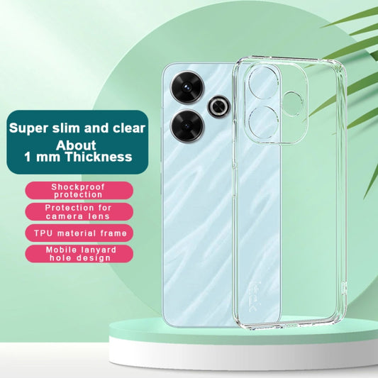 For Xiaomi POCO M6 4G imak UX-5 Series Super Slim Transparent Shockproof TPU Protective Case(Transparent) by imak
