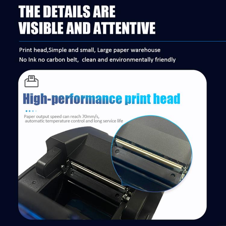 POS-5890U 58mm USB+Bluetooth Thermal Receipt Printer(US Plug) by buy2fix