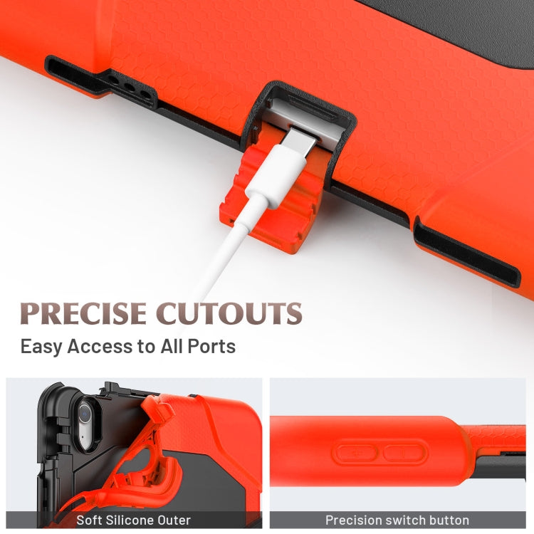 For iPad Air 11 2025 / 2024 Colorful Silicone Heavy Duty Hybrid PC Tablet Case(Red) by buy2fix