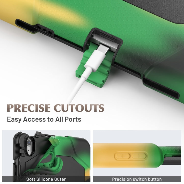 For iPad Air 11 2025 / 2024 Colorful Silicone Heavy Duty Hybrid PC Tablet Case(Camouflage) by buy2fix