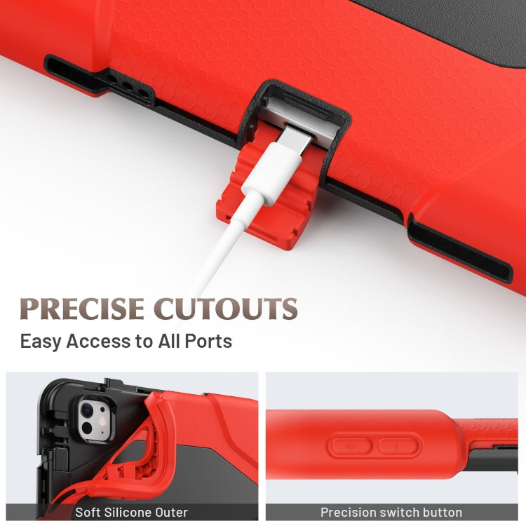 For iPad Pro 11 2025 / 2024 Colorful Silicone Heavy Duty Hybrid PC Tablet Case(Red) by buy2fix