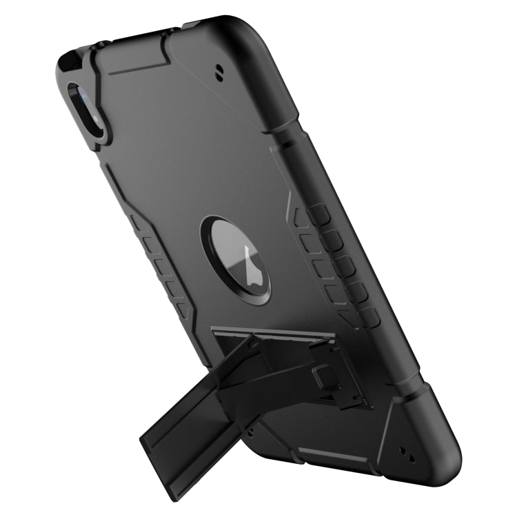 For iPad 2025 / 2022 Armor Holder Silicone Hybrid PC Tablet Case(Black) by buy2fix