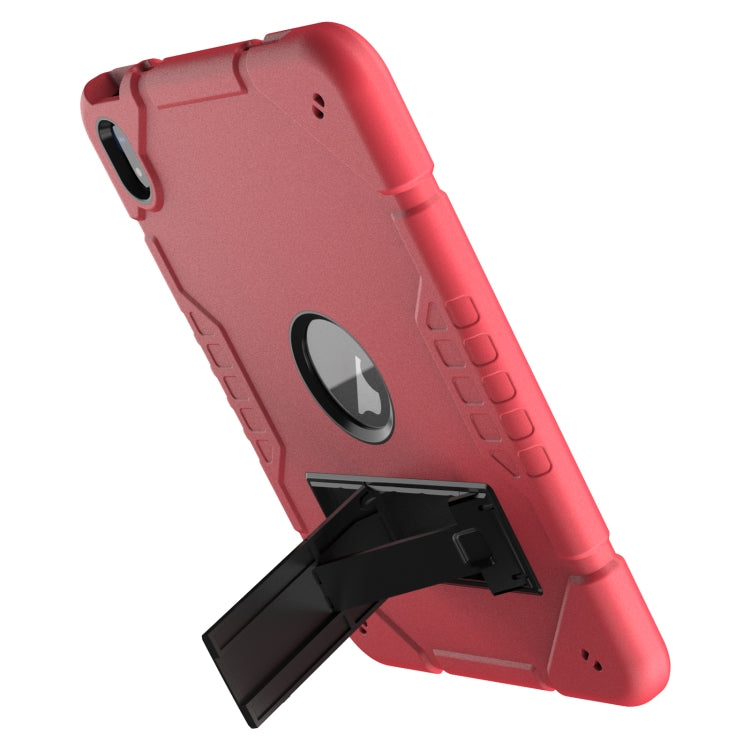 For iPad 2025 / 2022 Armor Holder Silicone Hybrid PC Tablet Case(Red Black) by buy2fix