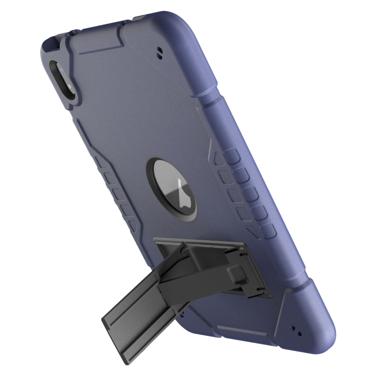 For iPad Air 11 2025 / 2024 Armor Holder Silicone Hybrid PC Tablet Case(Navy Blue Black) by buy2fix