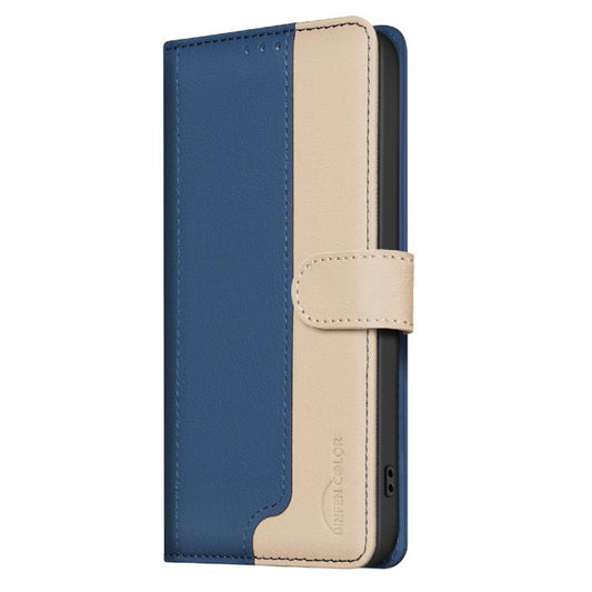 For iPhone Air Color Matching RFID Anti-theft Leather Phone Case(Blue) - iPhone Air Cases by buy2fix | Online Shopping UK | buy2fix