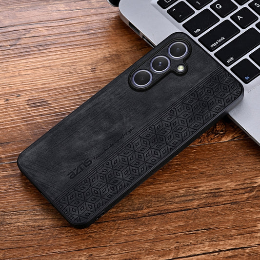 For Samsung Galaxy S25 5G AZNS 3D Embossed Skin Feel Phone Case(Black) by AZNS