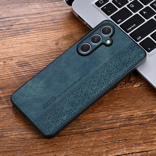 For Samsung Galaxy S25 5G AZNS 3D Embossed Skin Feel Phone Case(Dark Green) by AZNS