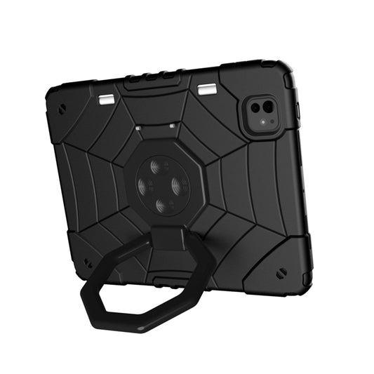 For iPad Pro 11 2025 / 2024 Spider Turntable Handle Stress Relief Tablet Case(Black) by buy2fix