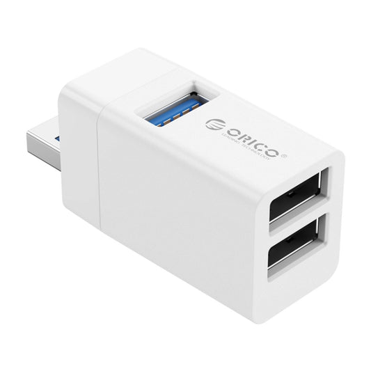 ORICO MINI-U32 3 in 1 USB Interface ABS Plastic Mini HUB Adapter(White) by ORICO