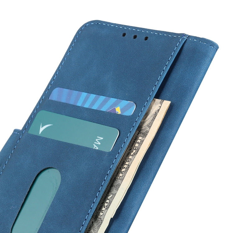 For Samsung Galaxy S25 Ultra 5G KHAZNEH Retro Texture Horizontal Flip Leather Phone Case(Blue) by buy2fix